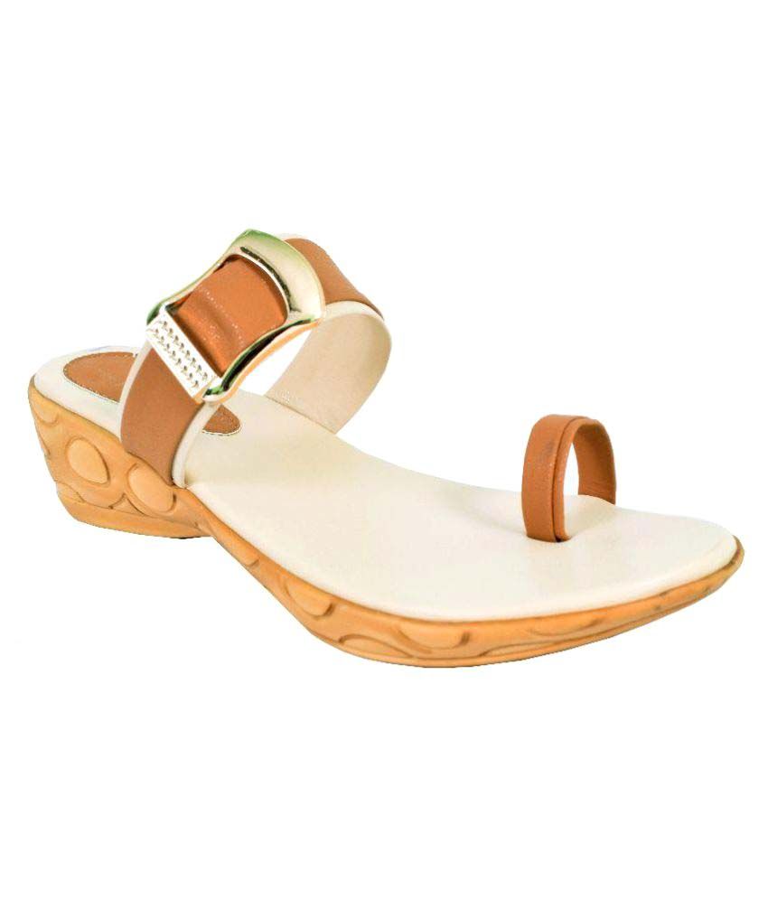 miss kg tan wedges