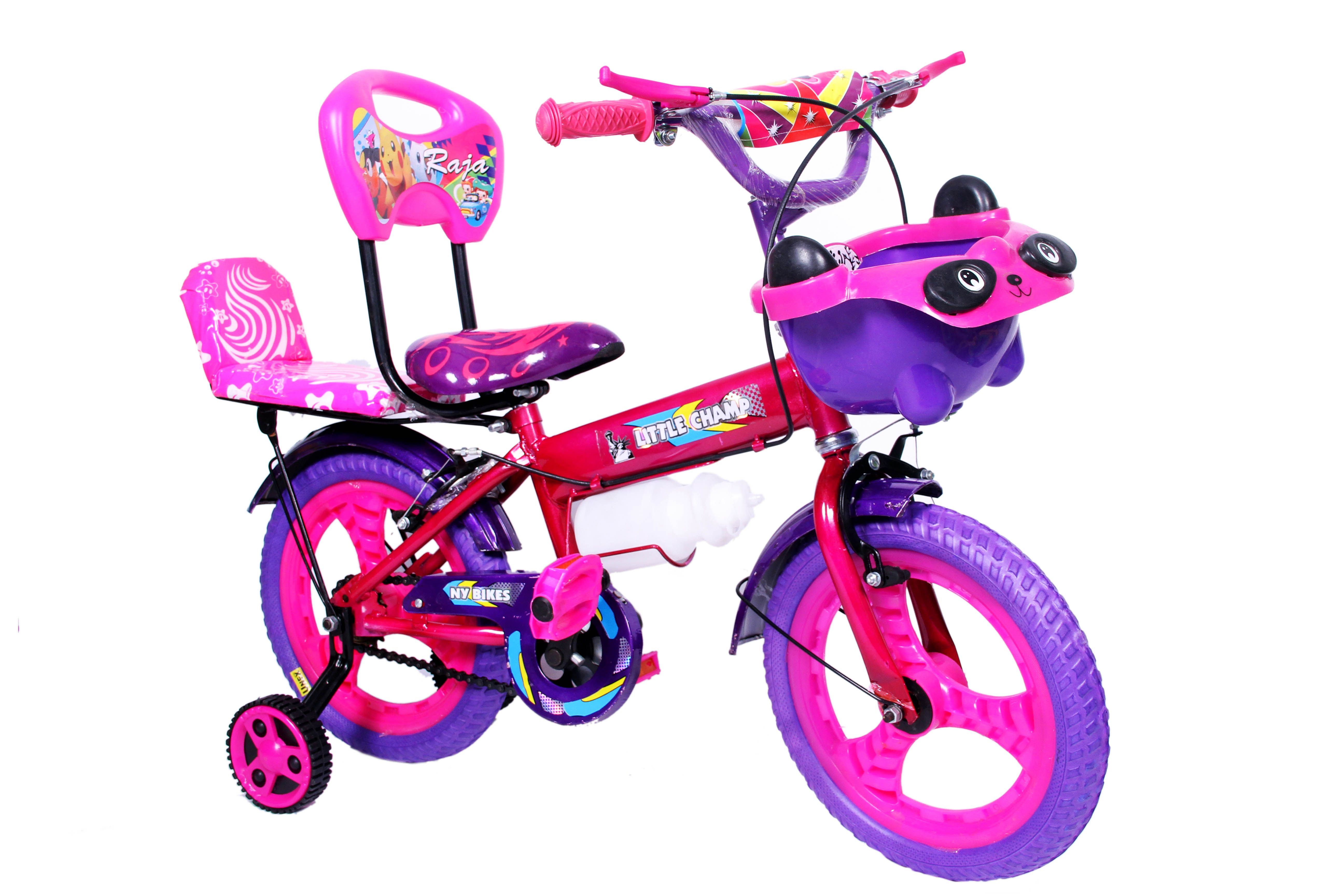 pink women's cruiser bike with basket