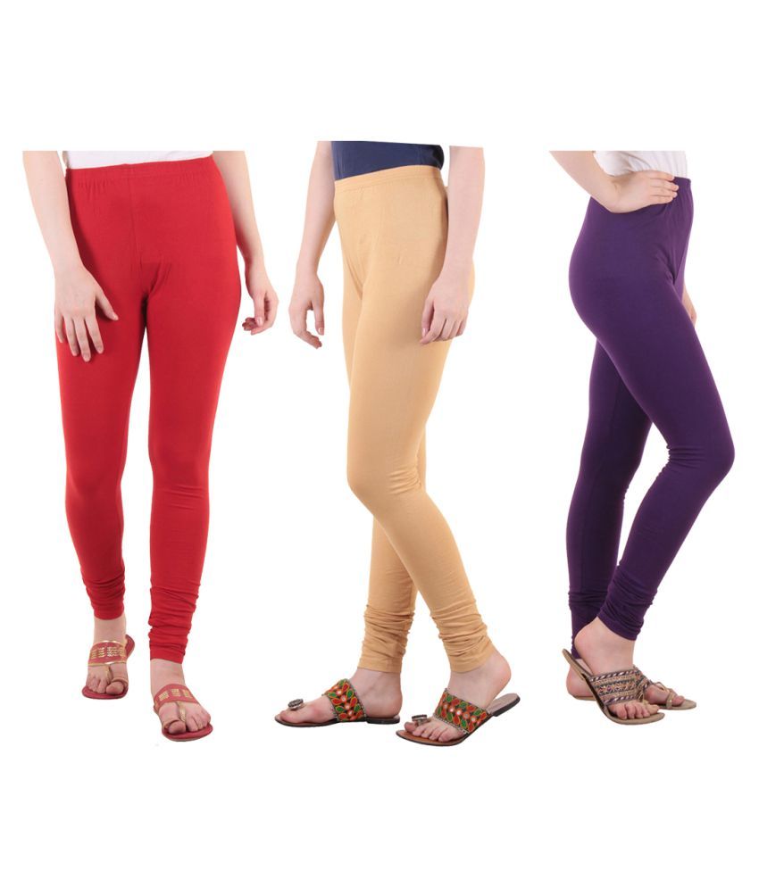     			Diaz Cotton Lycra Pack of 3 Leggings