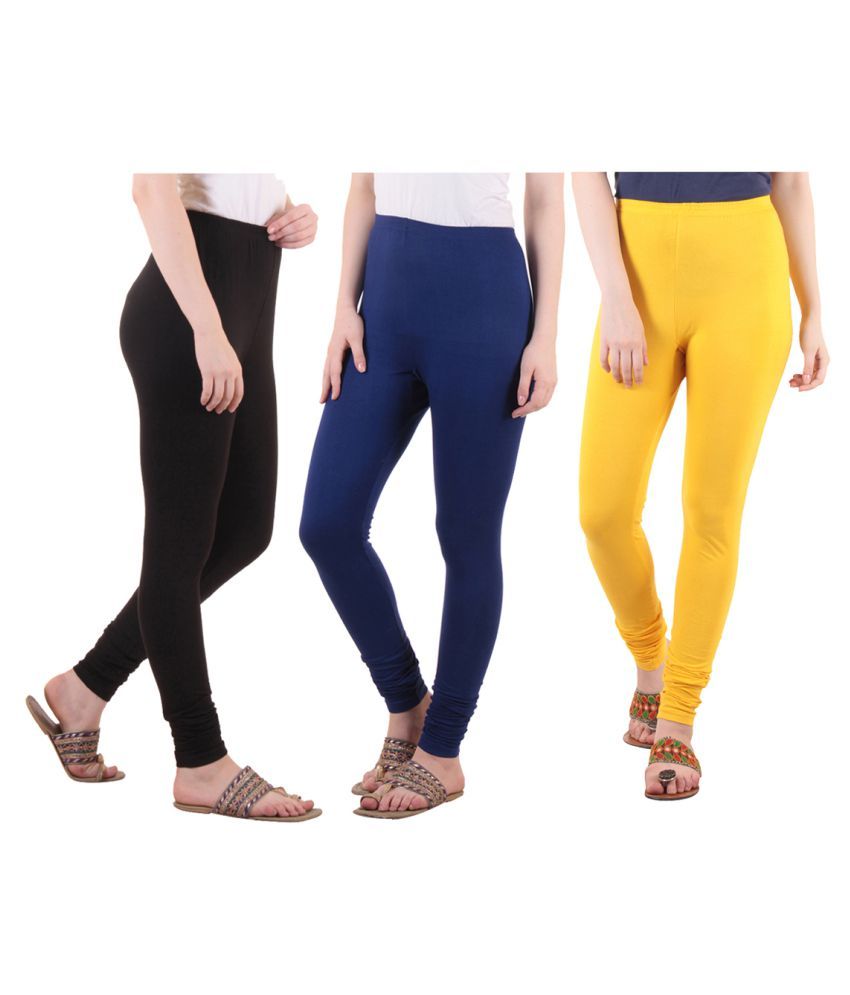     			Diaz Cotton Lycra Pack of 3 Leggings