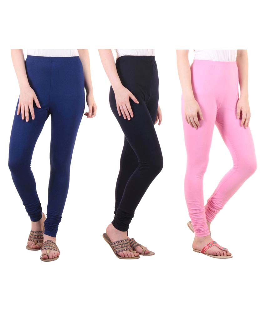     			Diaz Cotton Lycra Pack of 3 Leggings