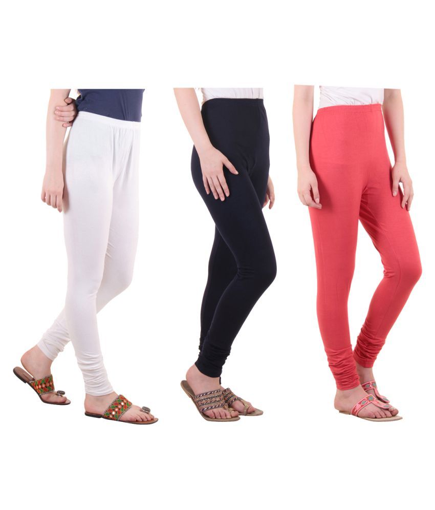     			Diaz Cotton Lycra Pack of 3 Leggings