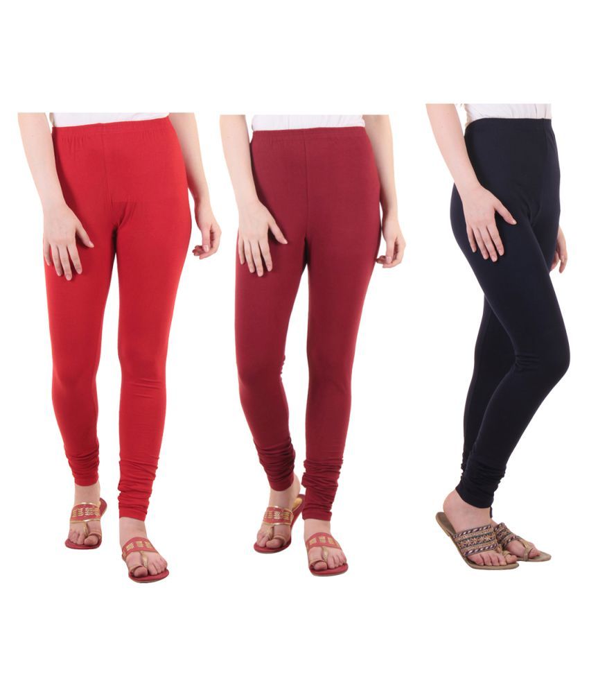     			Diaz Cotton Lycra Pack of 3 Leggings