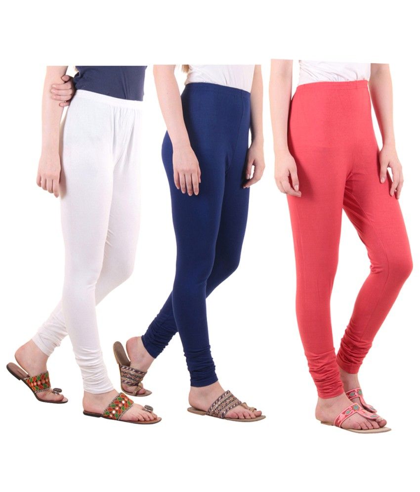     			Diaz Cotton Lycra Pack of 3 Leggings