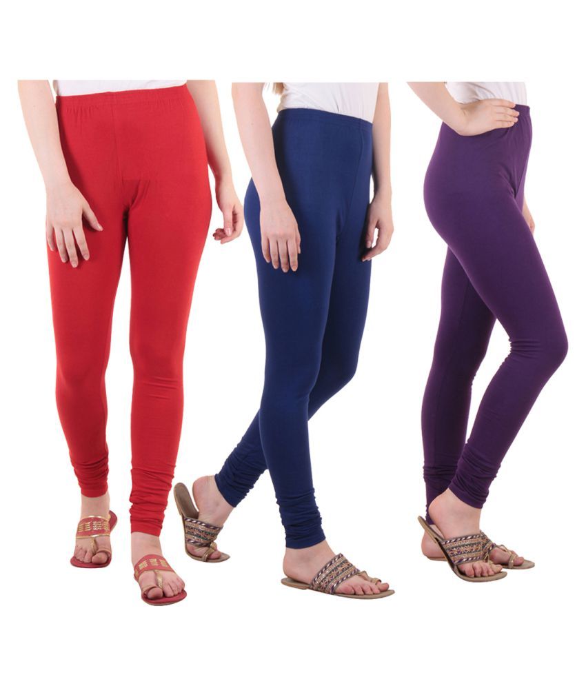     			Diaz Cotton Lycra Pack of 3 Leggings