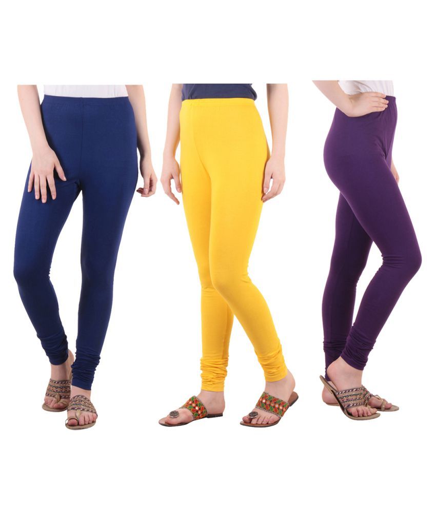     			Diaz Cotton Lycra Pack of 3 Leggings