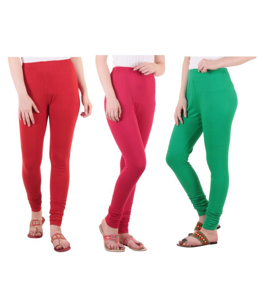     			Diaz Cotton Lycra Pack of 3 Leggings