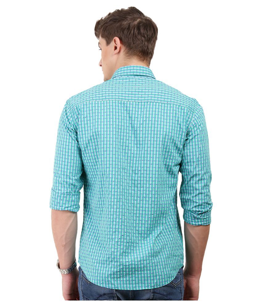 Pan Valley Green Casuals Slim Fit Shirt Buy Pan Valley Green Casuals Slim Fit Shirt Online at