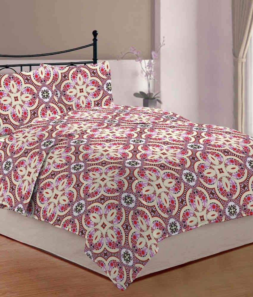 Bombay Dyeing Double Cotton Contemporary Bed Sheet - Buy Bombay Dyeing ...