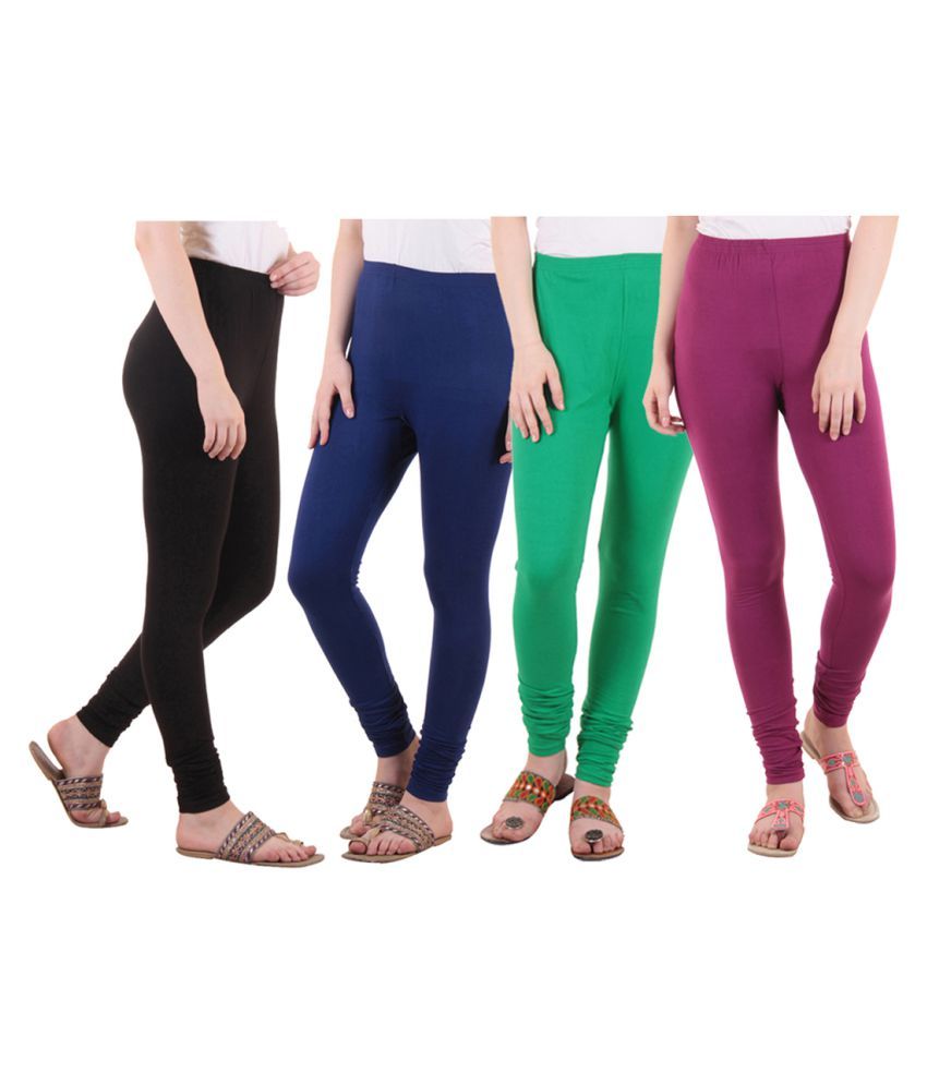     			Diaz Cotton Lycra Pack of 4 Leggings