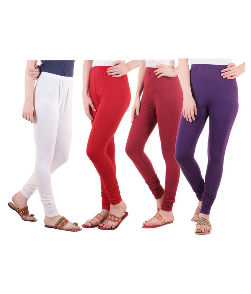     			Diaz Cotton Lycra Pack of 4 Leggings