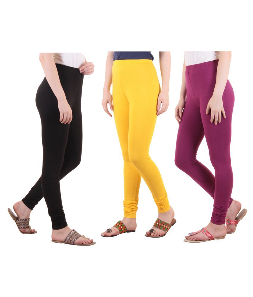     			Diaz Cotton Lycra Pack of 3 Leggings