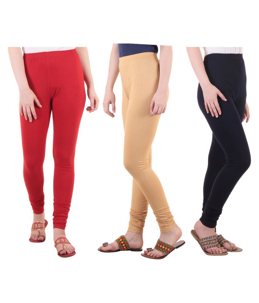     			Diaz Cotton Lycra Pack of 3 Leggings