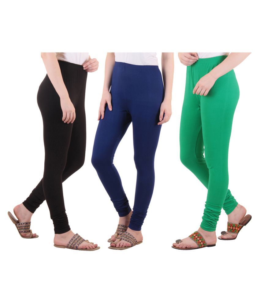     			Diaz Cotton Lycra Pack of 3 Leggings