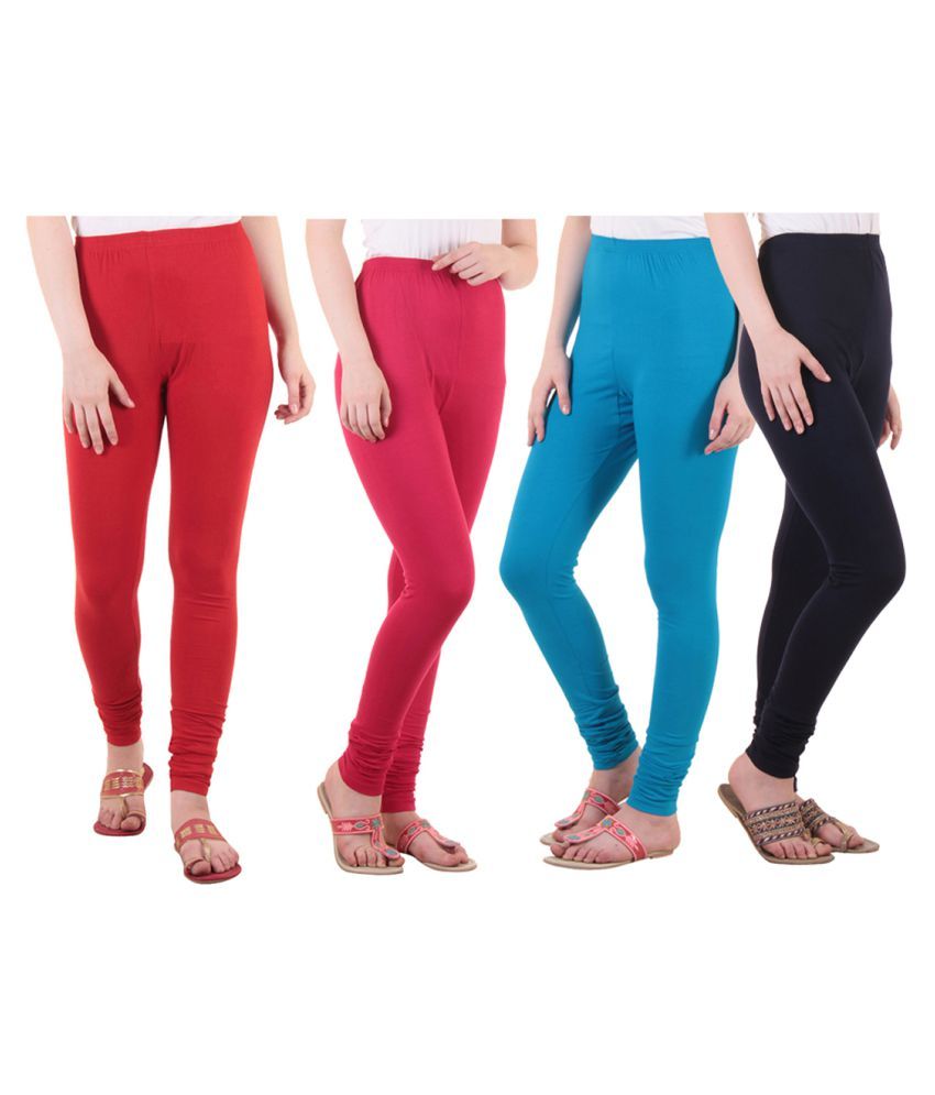     			Diaz Cotton Lycra Pack of 4 Leggings