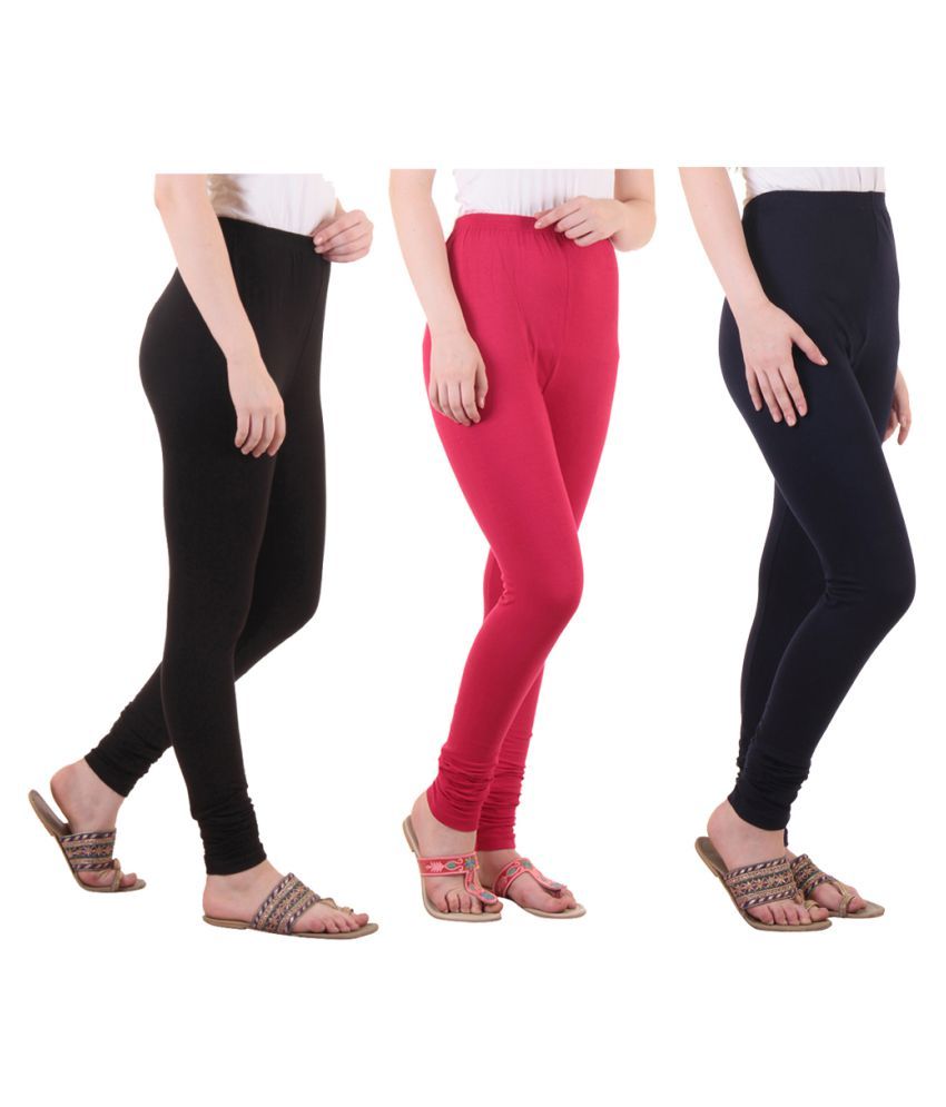     			Diaz Cotton Lycra Pack of 3 Leggings