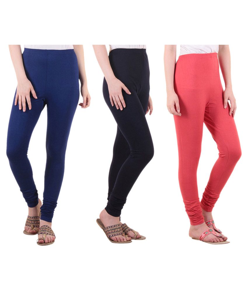     			Diaz Cotton Lycra Pack of 3 Leggings