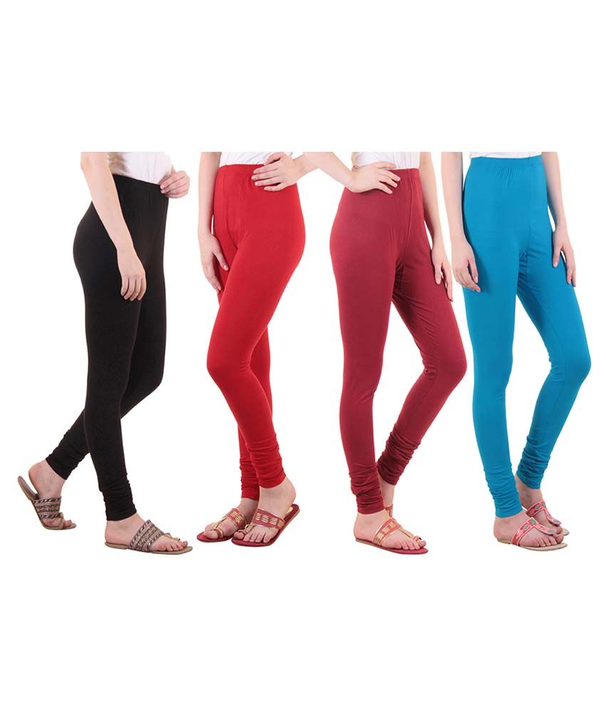     			Diaz Cotton Lycra Pack of 4 Leggings