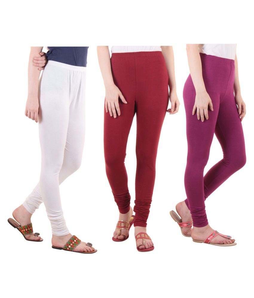     			Diaz Cotton Lycra Pack of 3 Leggings