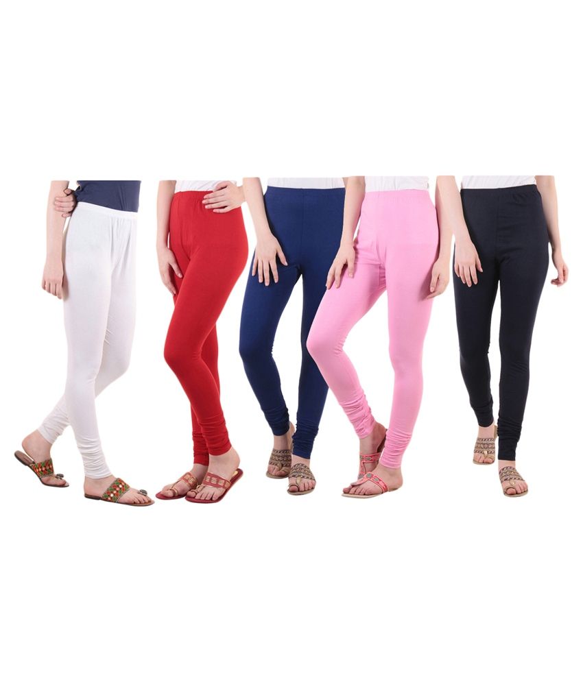     			Diaz Cotton Lycra Pack of 5 Leggings