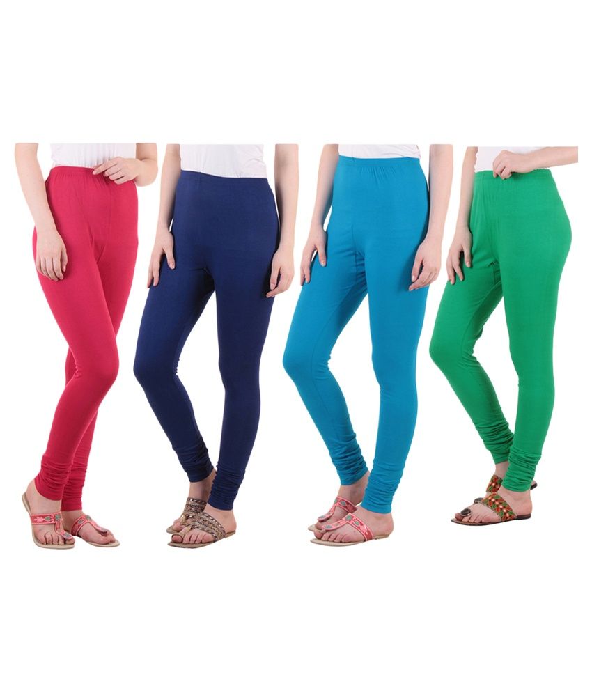     			Diaz Cotton Lycra Pack of 4 Leggings