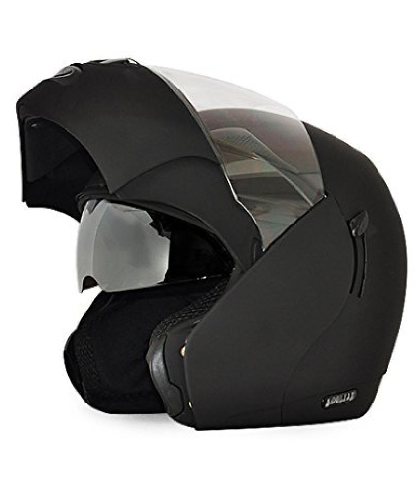 Vega Boolean Flipup Helmet with Double Visor Flip Up Helmet Matte