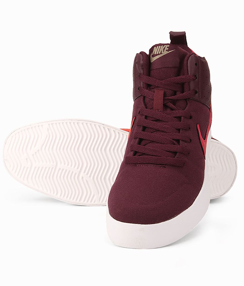 maroon and grey nike shoes