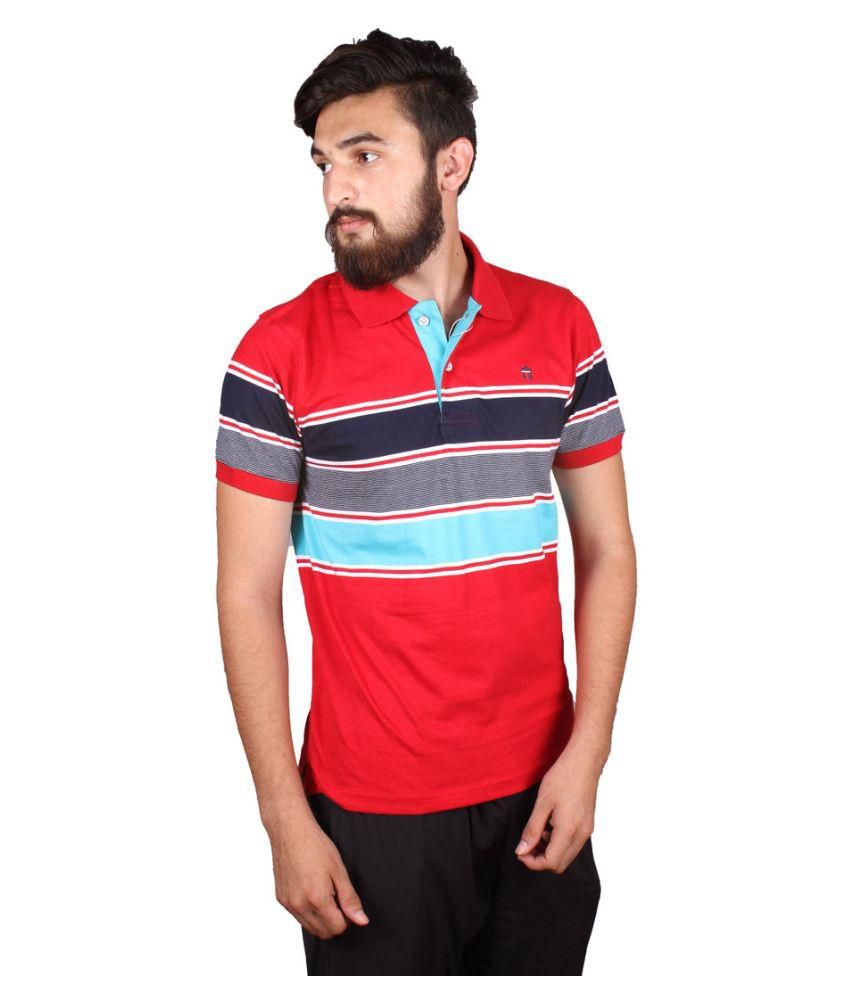 Louis Philippe Red Slim Fit Polo T Shirt - Buy Louis Philippe Red Slim Fit Polo T Shirt Online ...