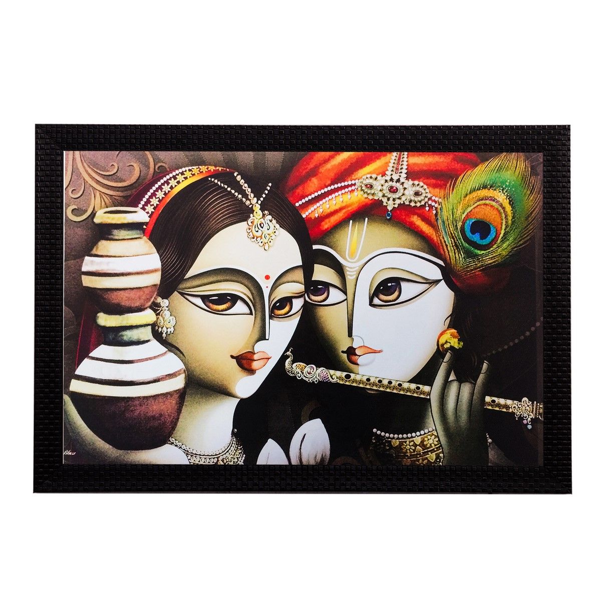     			eCraftIndia Wood Art Prints With Frame Single Piece