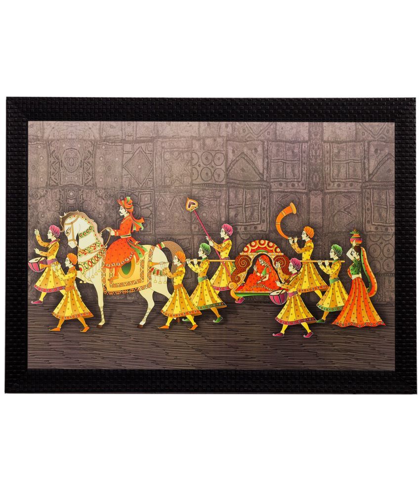     			eCraftIndia Wood Art Prints With Frame Single Piece