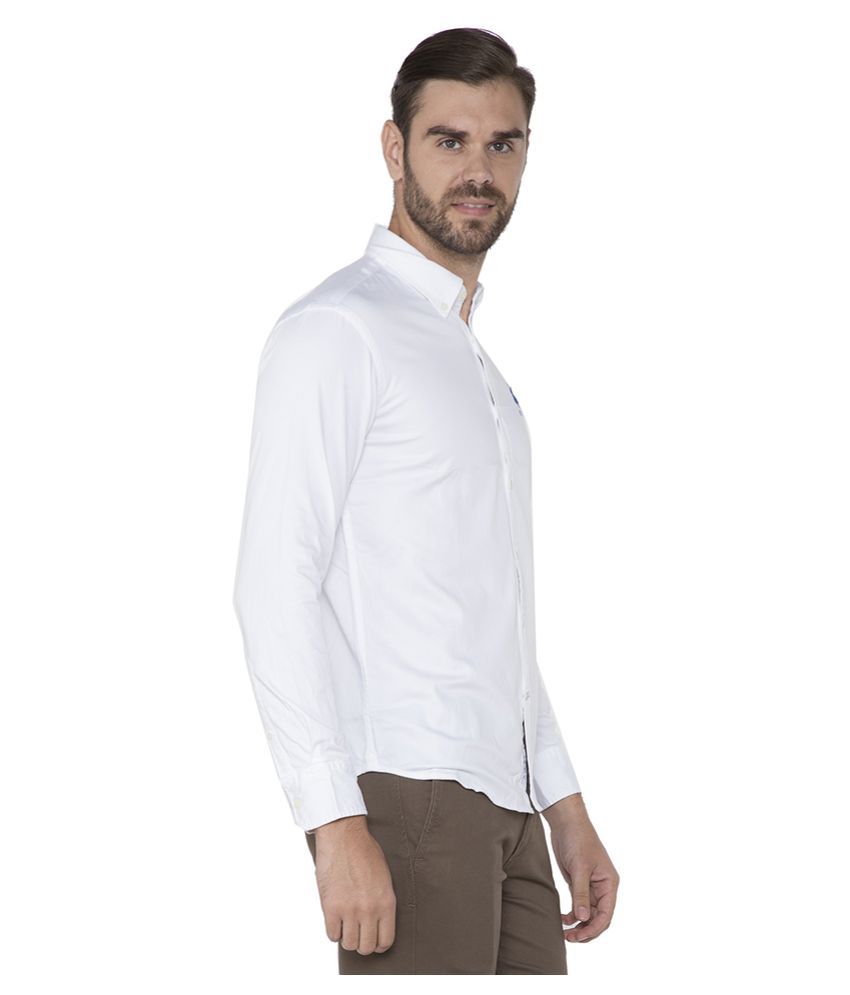 U.S. Polo Assn. White Casuals Slim Fit Shirt - Buy U.S. Polo Assn ...