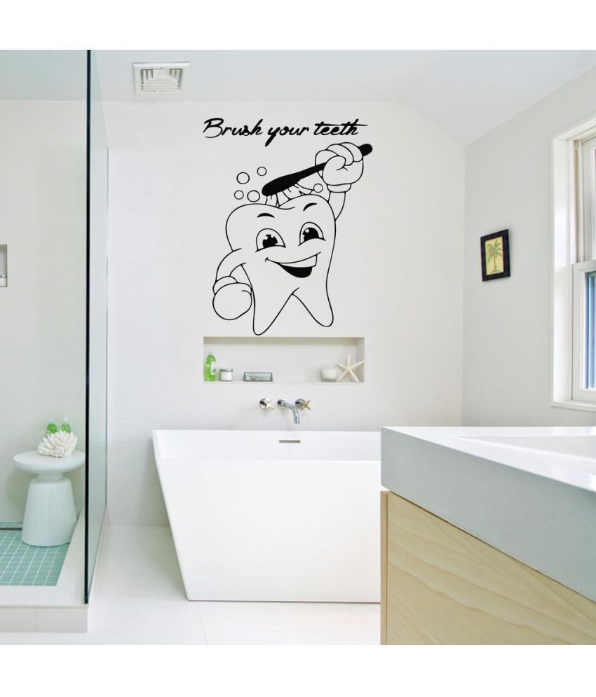     			Decor Villa Brush Your Teeth Vinyl Wall Stickers