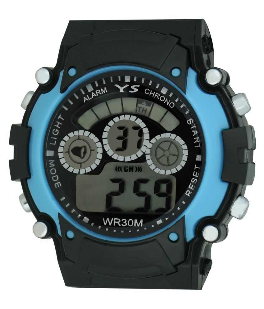 matte black digital watch
