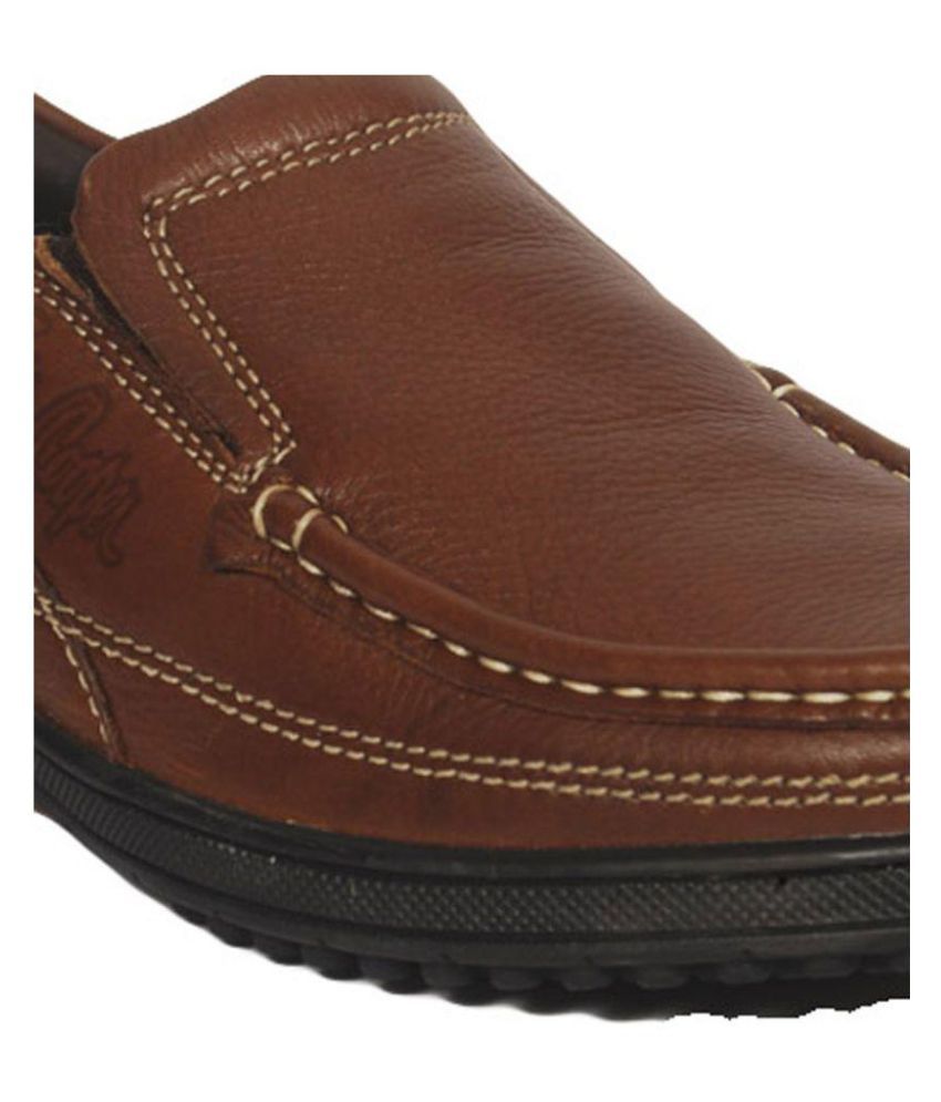lee cooper men's leather slip on loafers