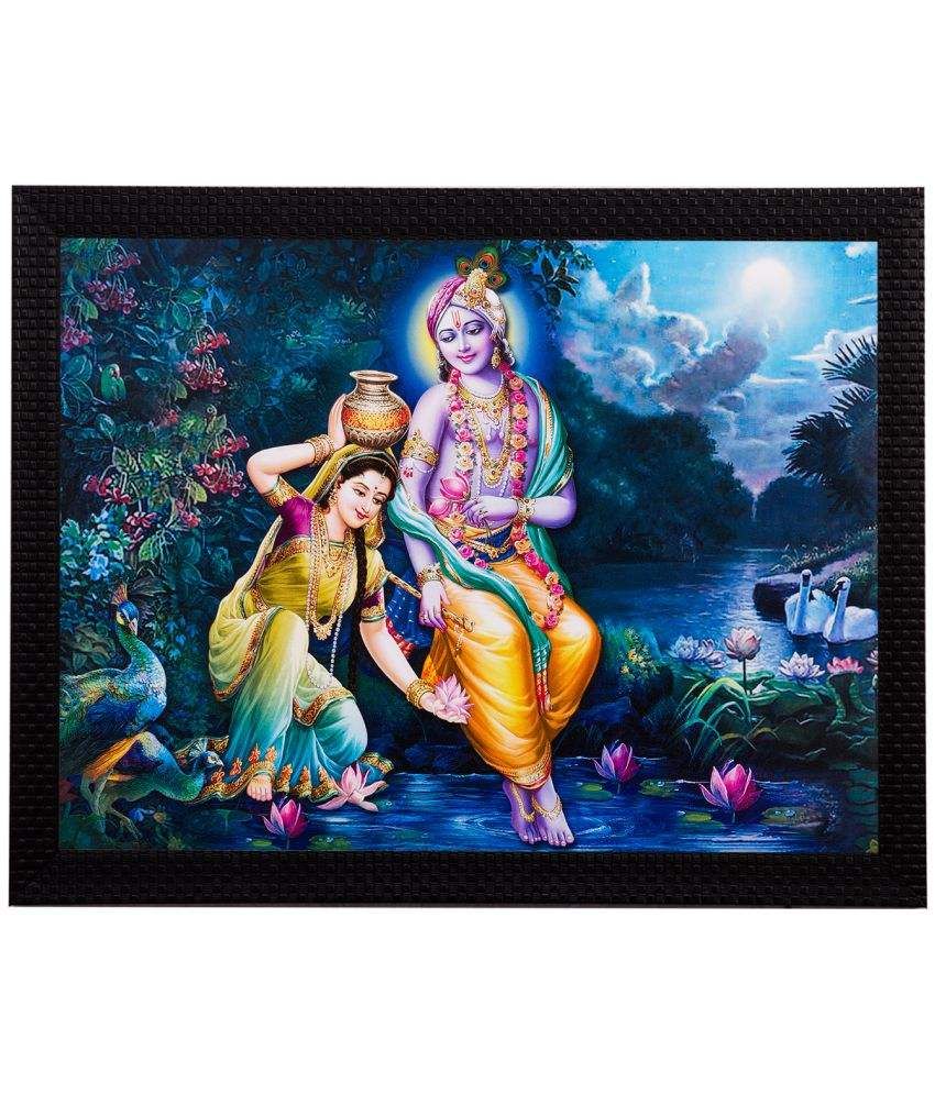     			eCraftIndia Wood Art Prints With Frame Single Piece