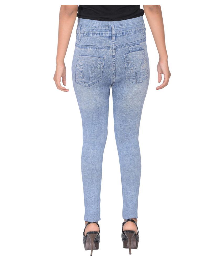 sky blue lycra pants