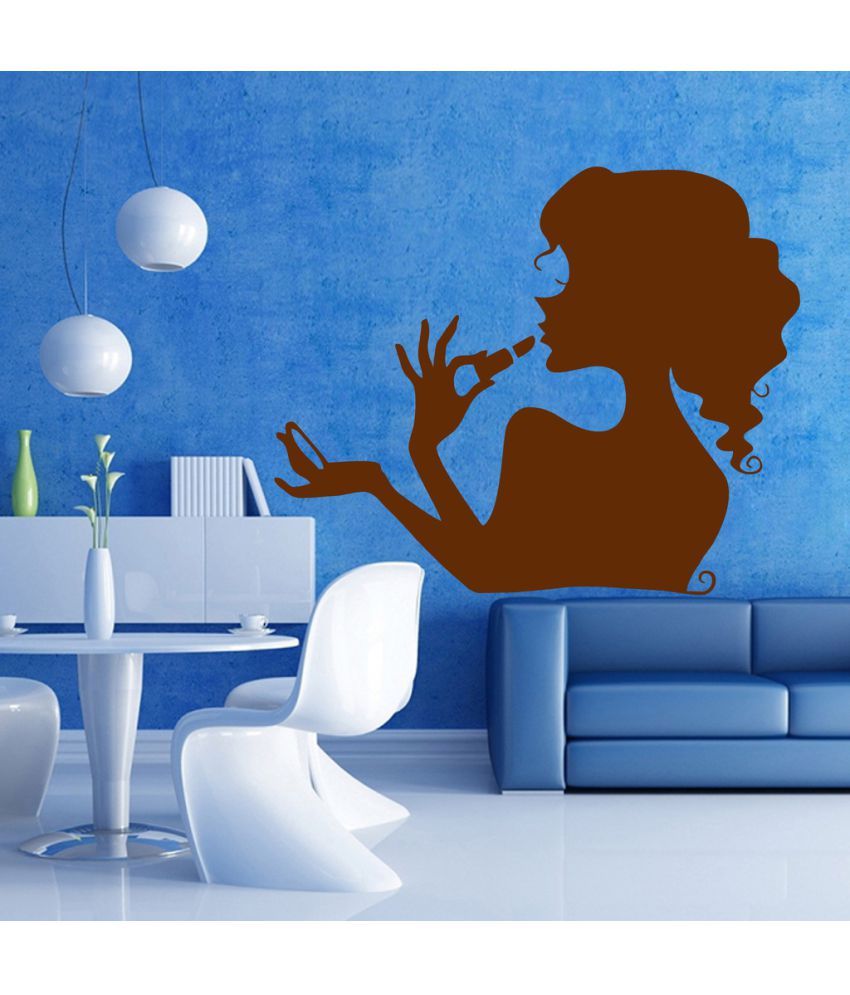     			Decor Villa Girl Doing Make Up PVC Wall Stickers