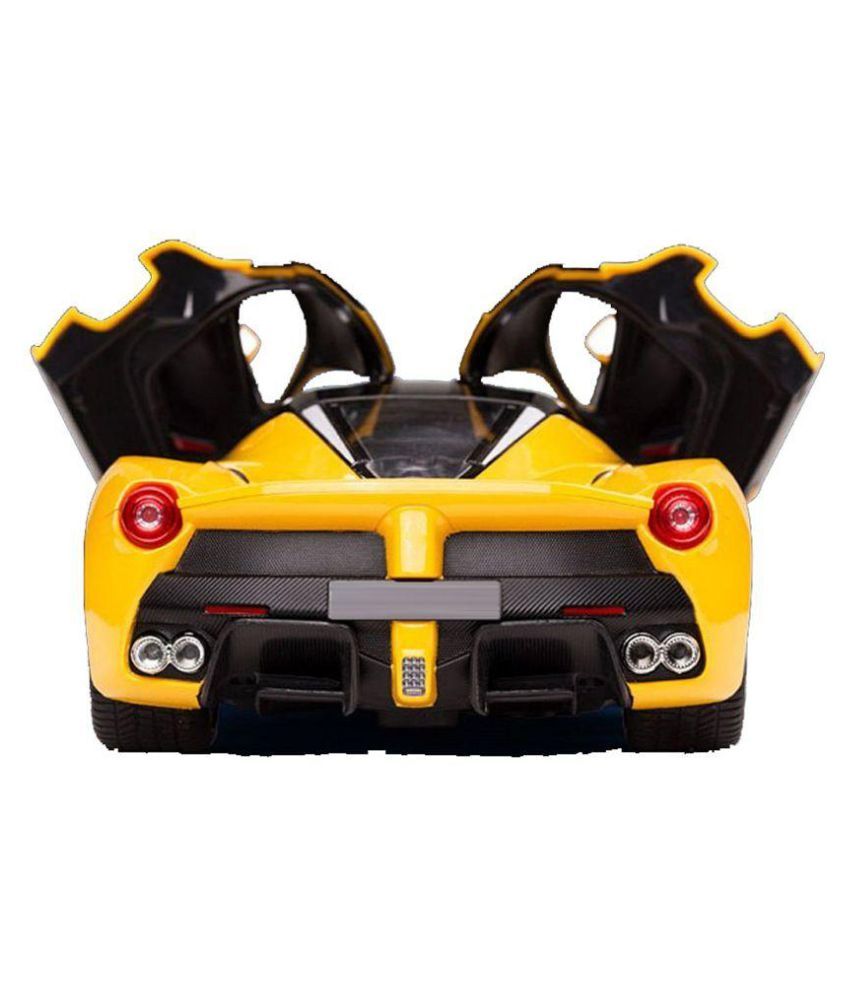 yellow ferrari remote control car