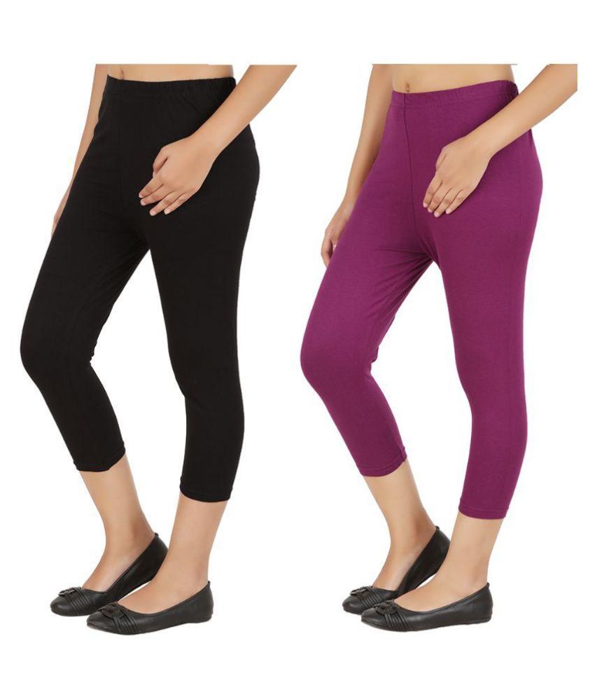 cotton athletic capris