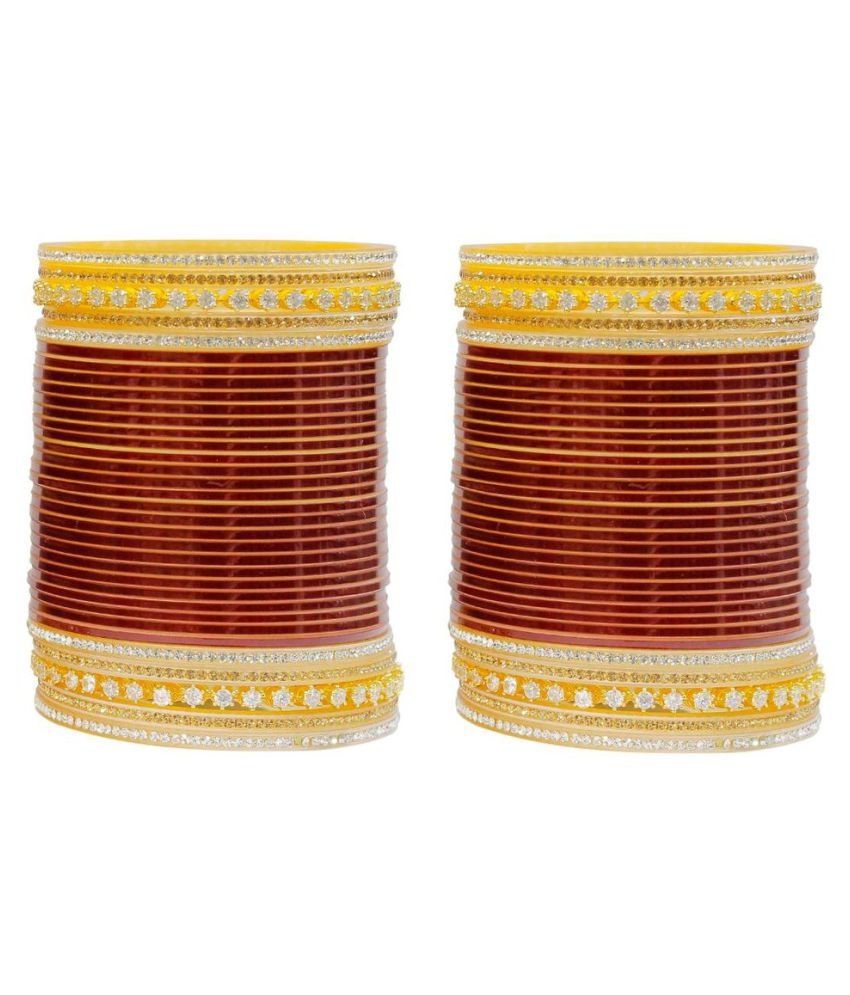 maroon chura bridal