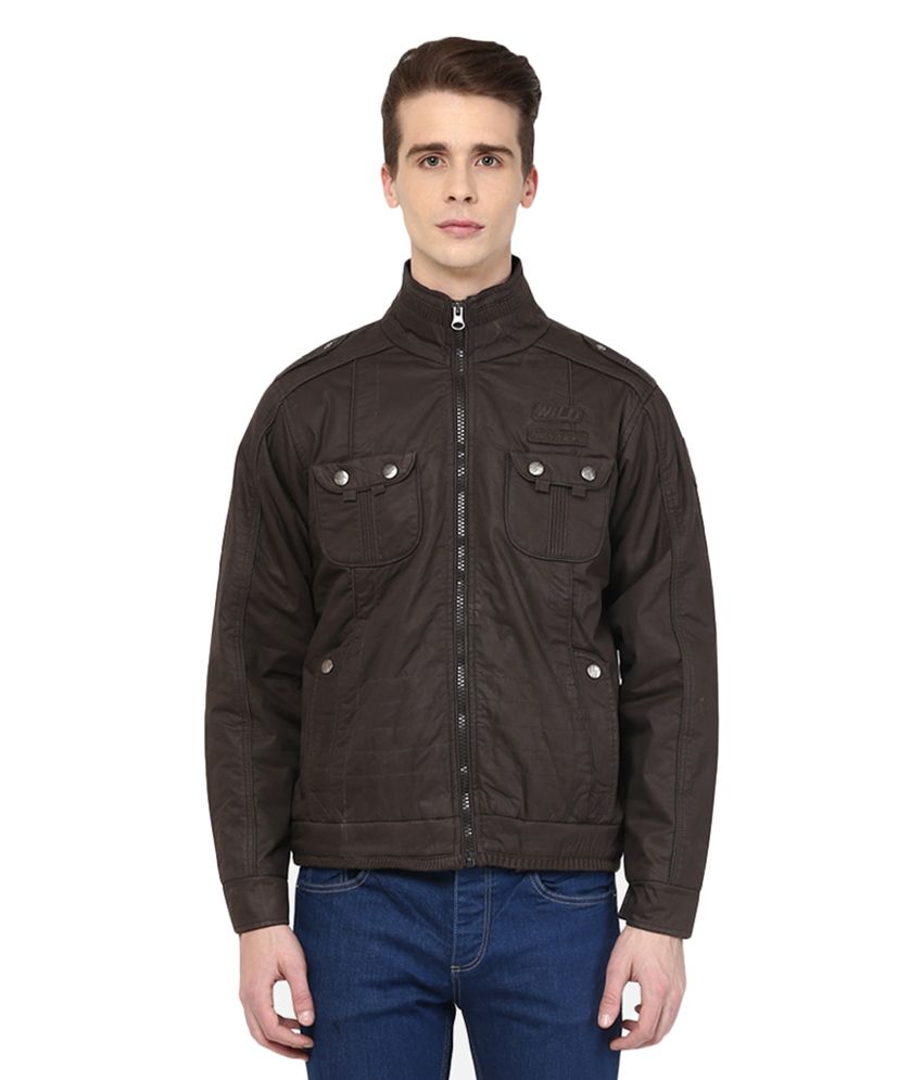 Duke Brown Quilted & Bomber Jacket - Buy Duke Brown Quilted & Bomber ...