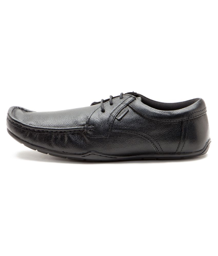 red tape black derby formal shoes