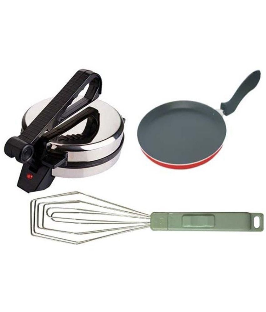 Black Cat  Combo Pack of Roti maker and Tawa and Tong  Buy 