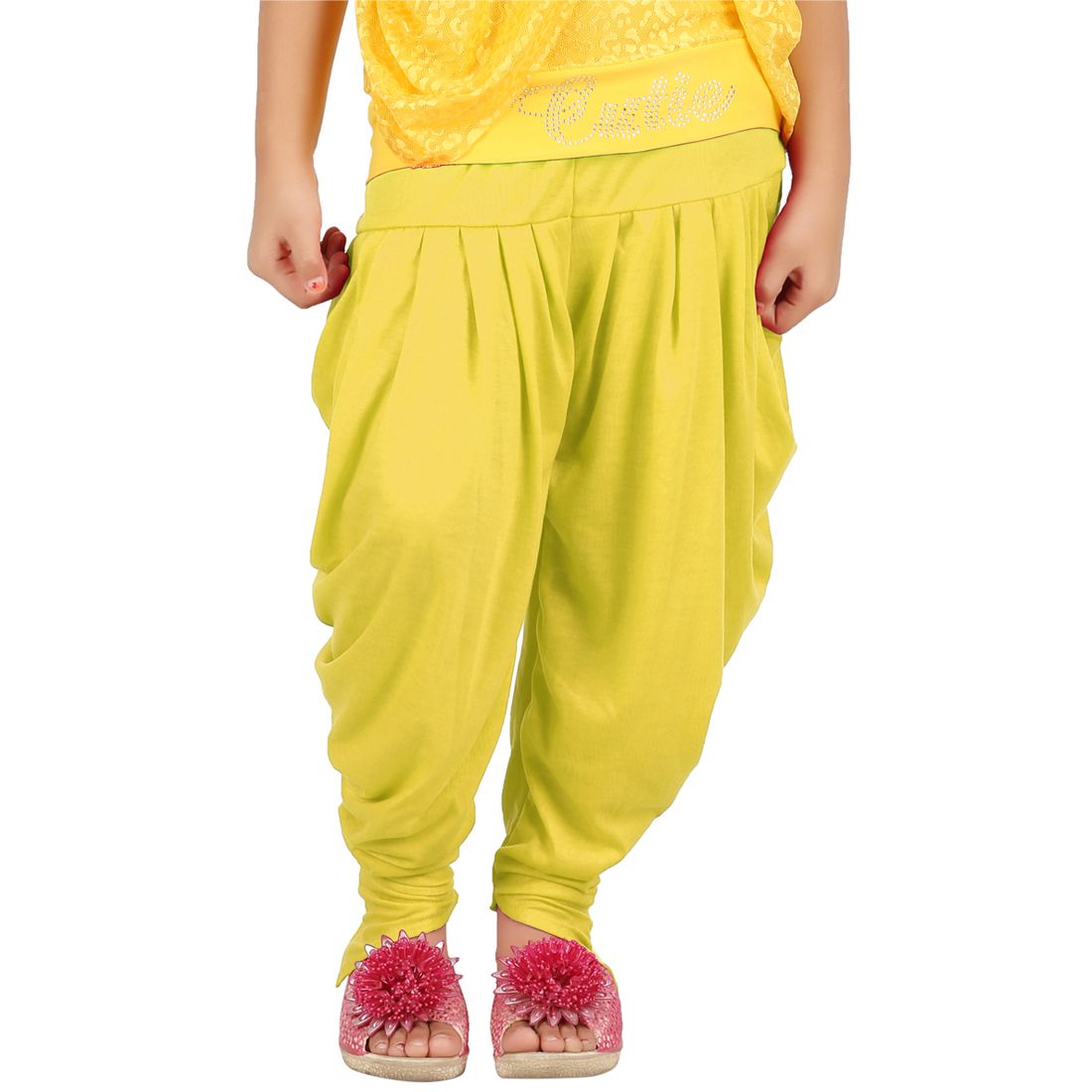 yellow harem pants