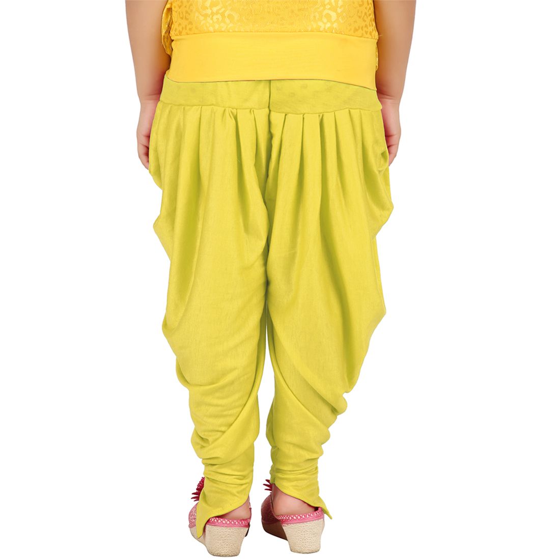 yellow harem pants