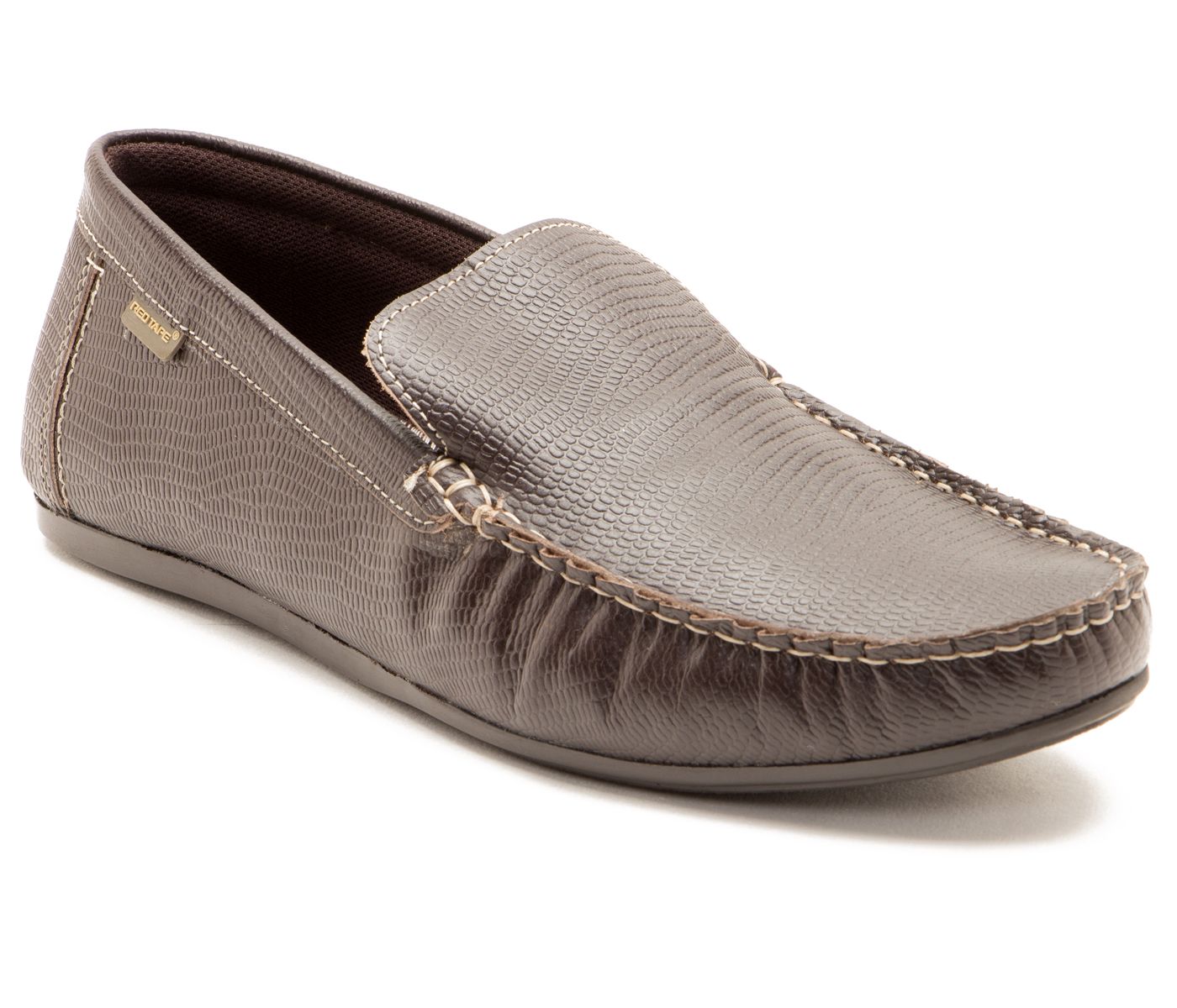 redtape brown loafers