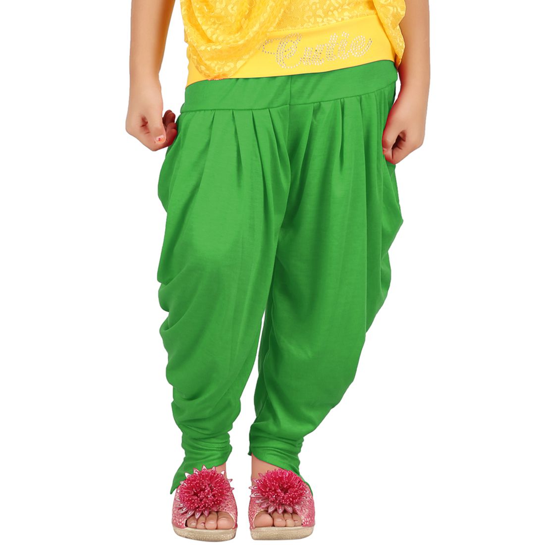 Goodtry Girls Butterfly Dhoti Pant- Green - Buy Goodtry Girls Butterfly ...