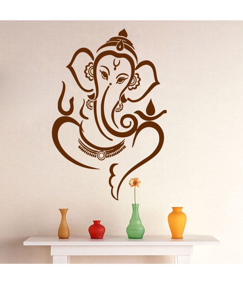     			Decor Villa Ganesh Ji PVC Wall Stickers