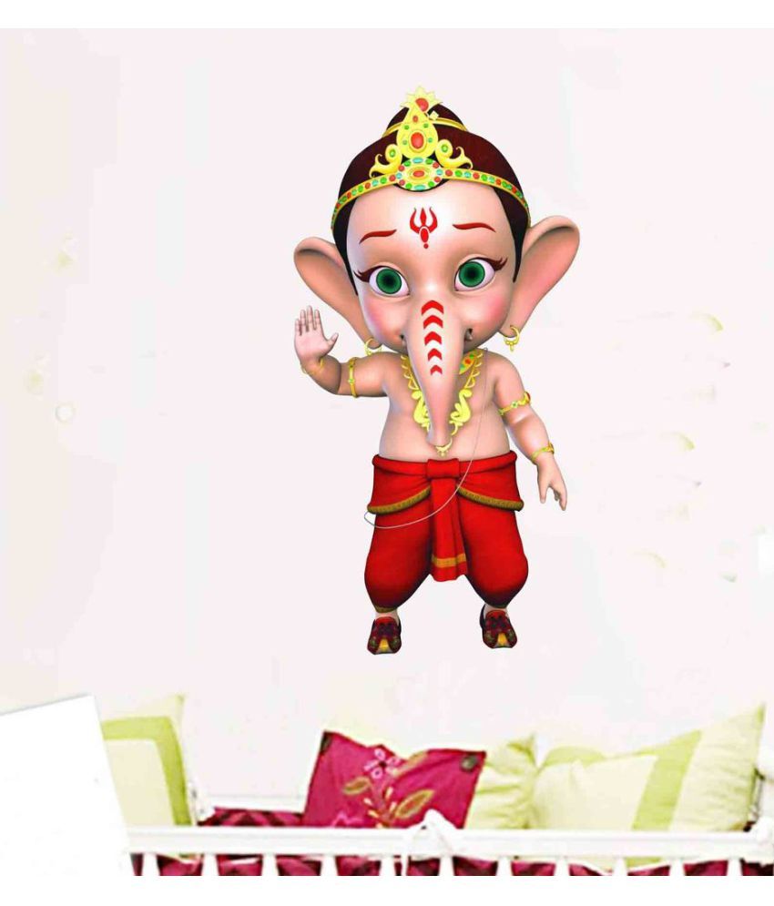     			Decor Villa Bal Ganesha Vinyl Wall Stickers