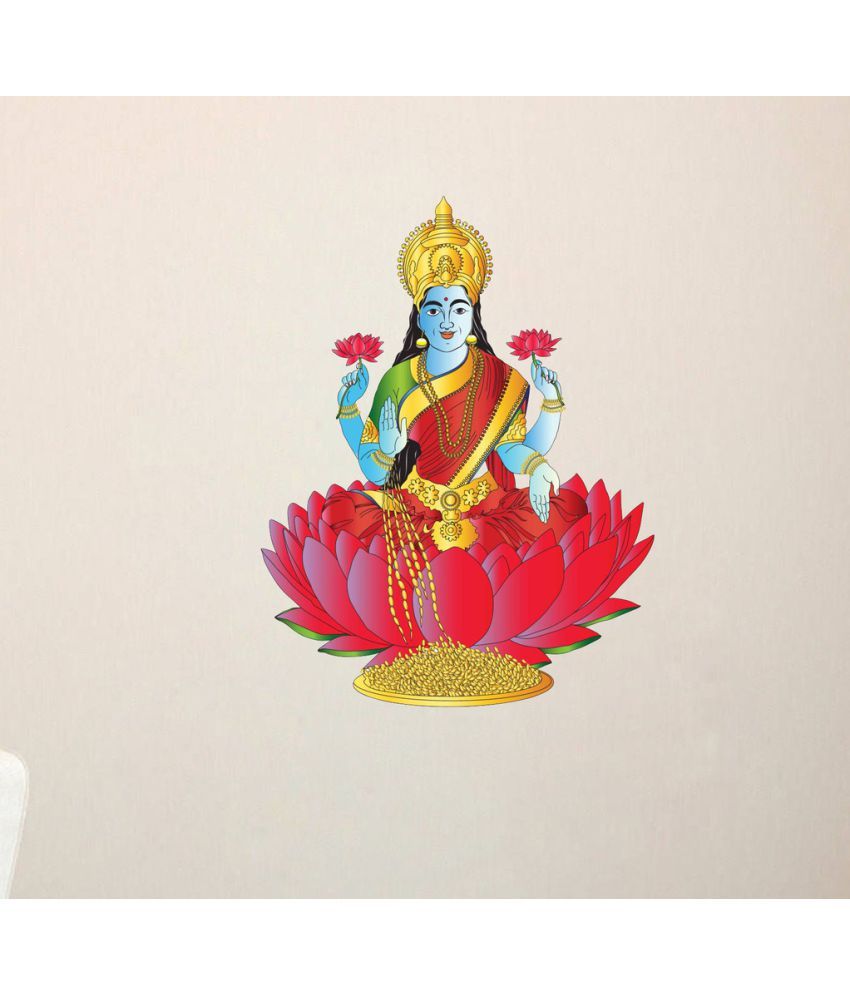     			Decor Villa Lord Laxmi Vinyl Wall Stickers